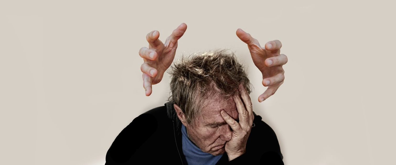 stressed man